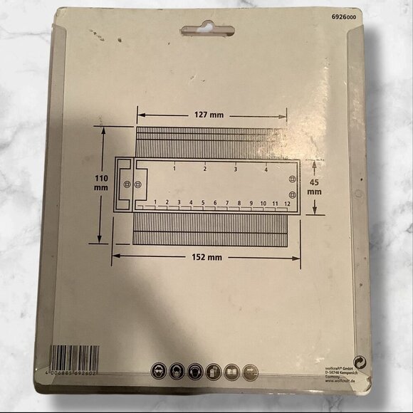 Wolfcraft Contour Gauge 125mm Shape Duplicator Tool For Accurate Profile Copying - Picture 4 of 10